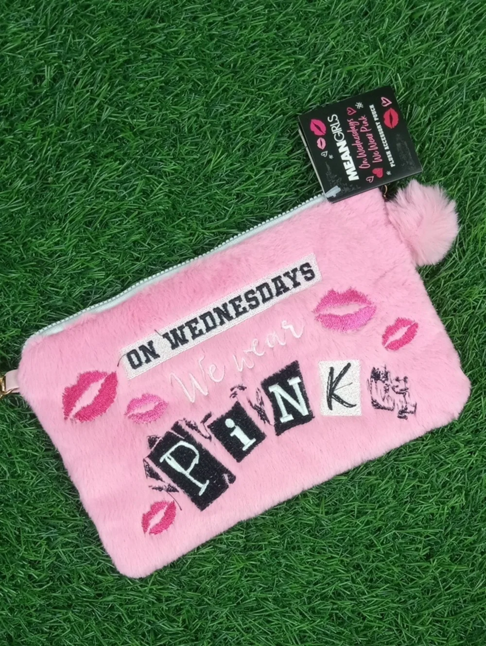 🍿🍒 Mean Girls On Wednesdays We Wear Pink Pouch